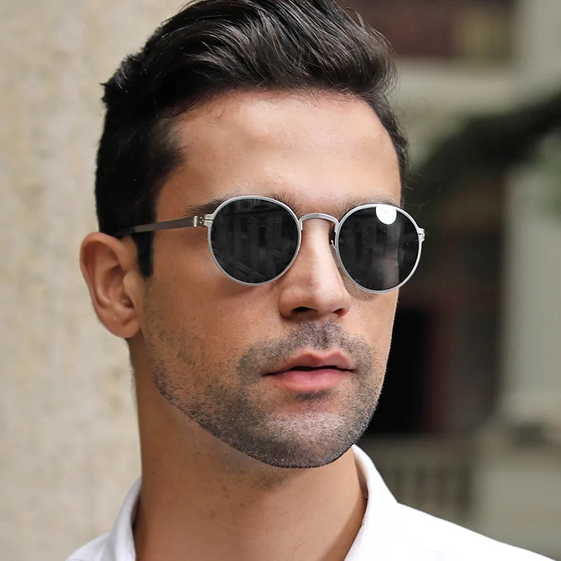 

RENNES Wholesale High Quality Women Men Luxury Small Frame Big Lens Polarized Metal Frame Sunglasses Stylish Fashion Sunglasses