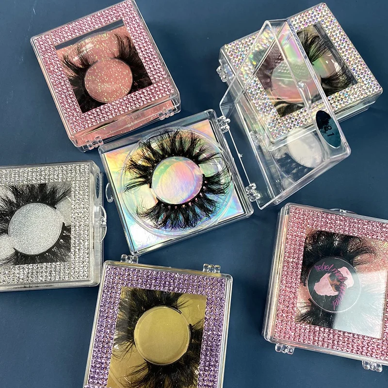 

High quality wholesale faux mink eyelashes private label customized packaging free sample dramatic eyelash