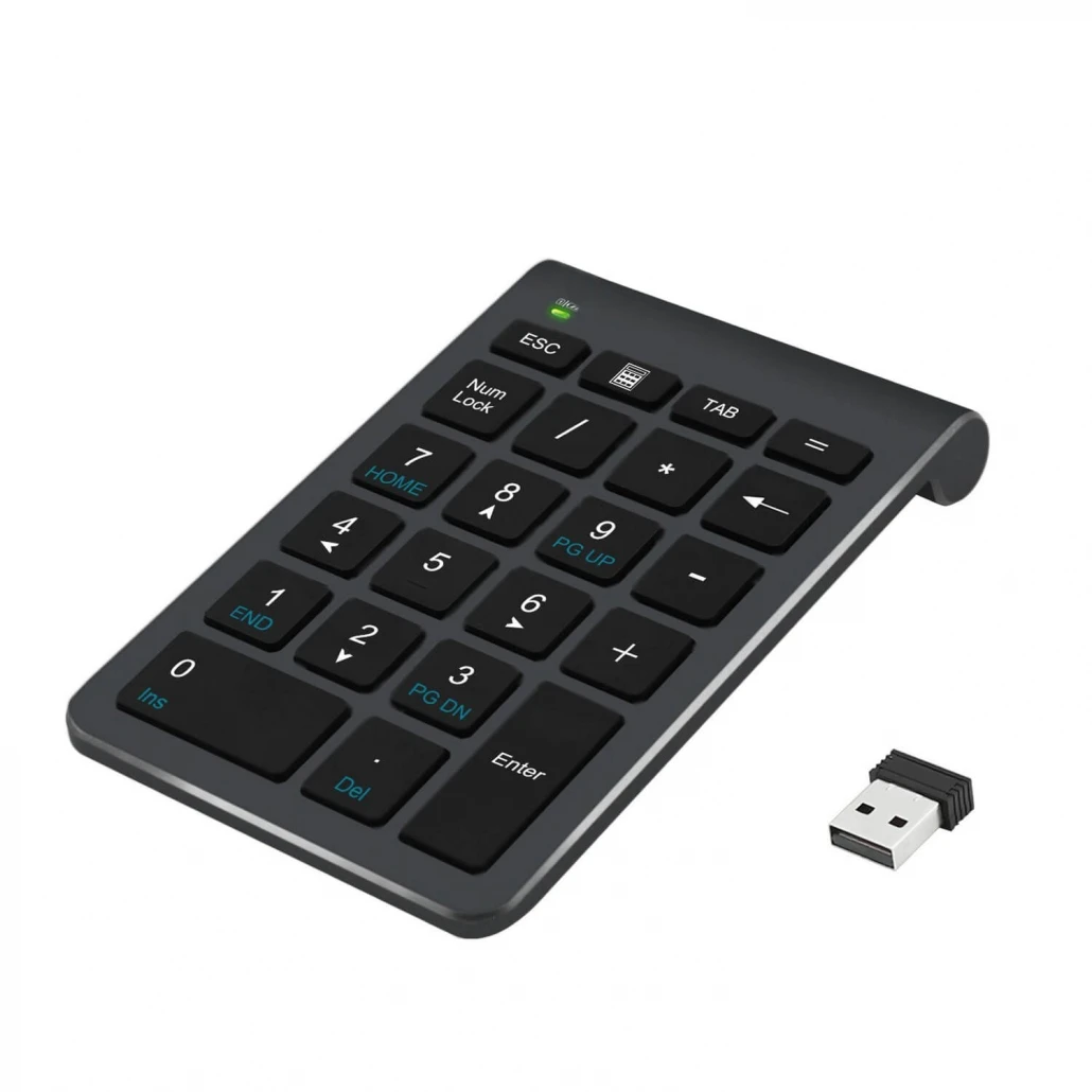 

Rocketek 2.4G 22 Keys Wireless Numeric Keypad, Black