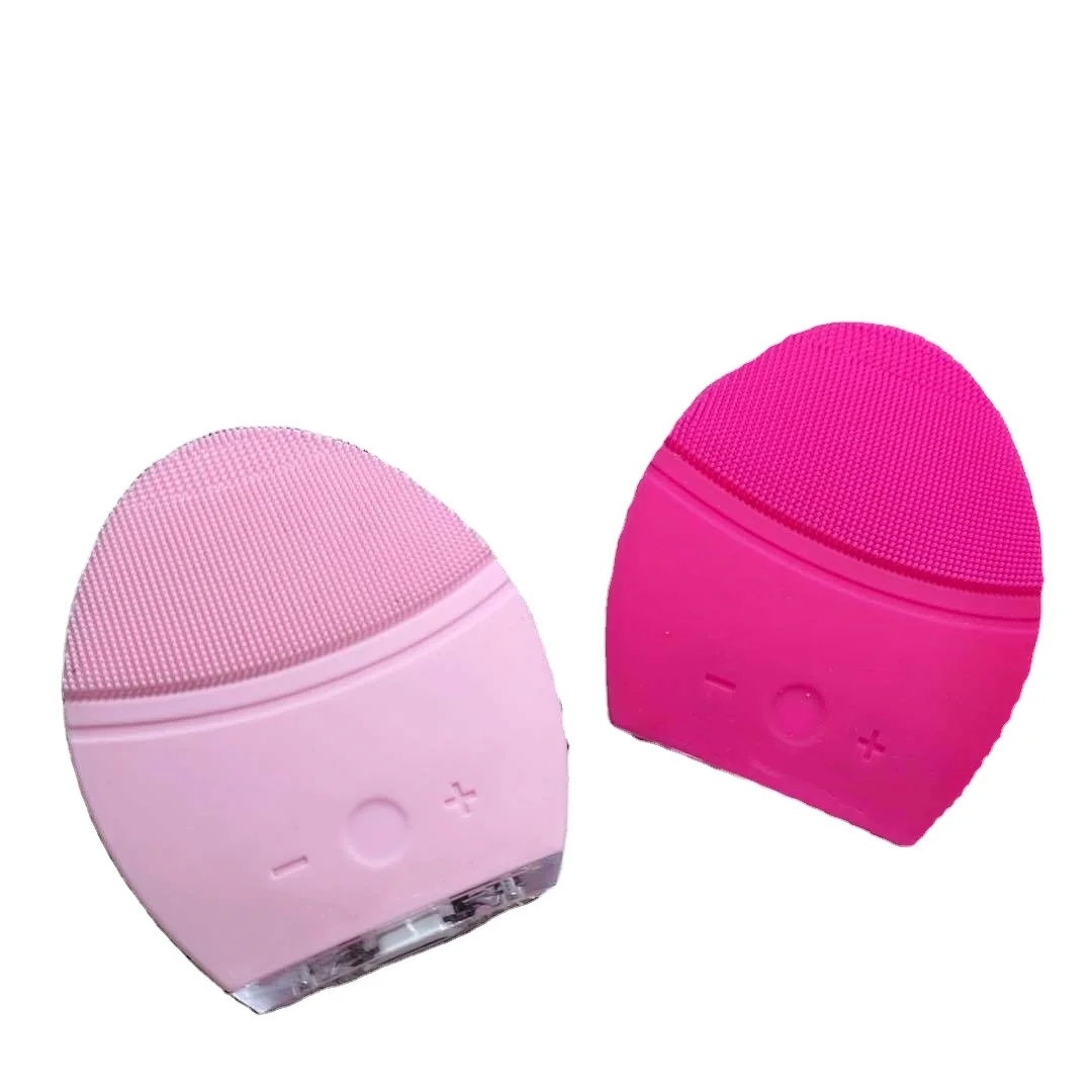 

Skin Face Care Mini Electric Facial Cleaning Massage Brush Washing Machine Waterproof Silicone Cleanser for beauty, As the picture