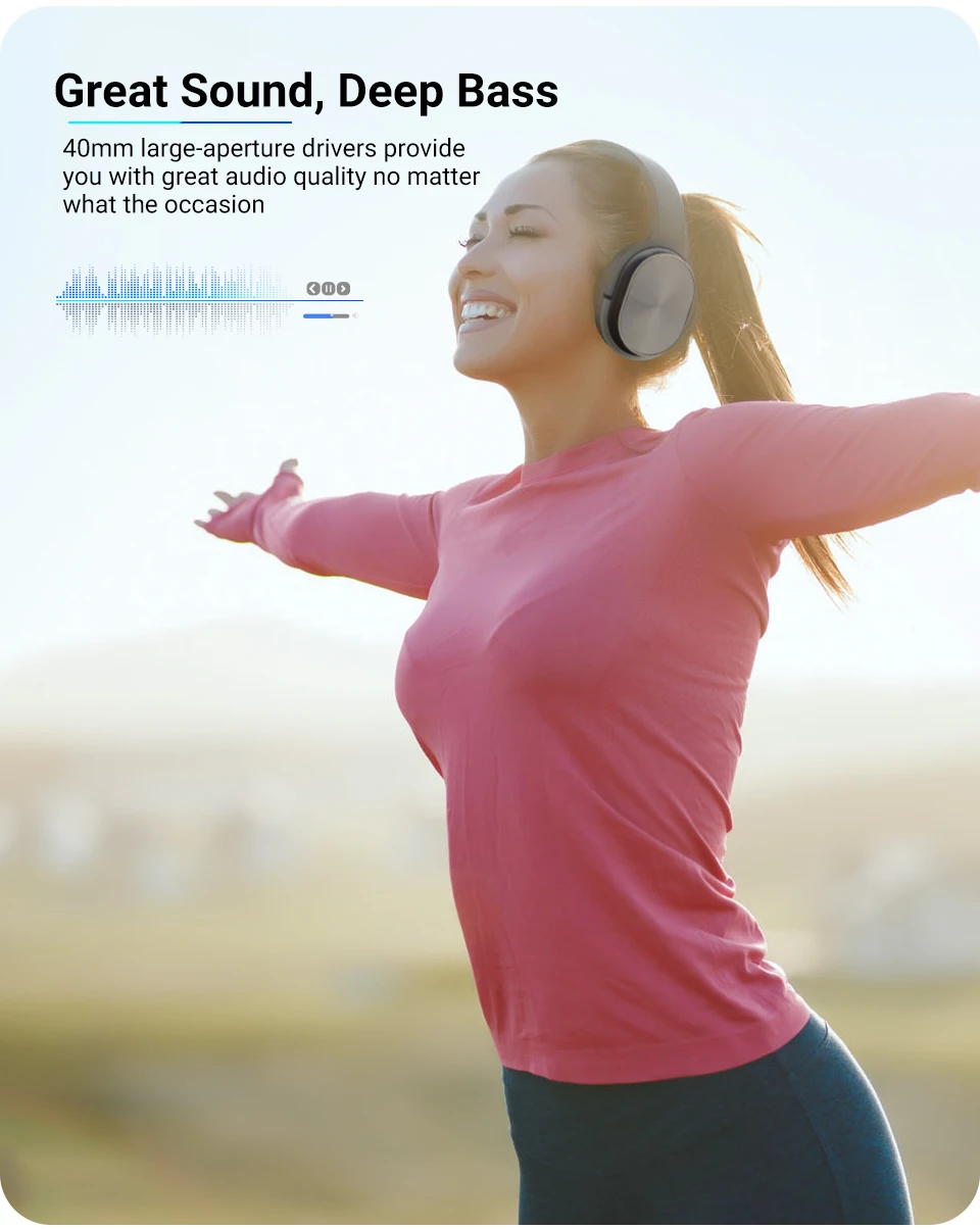 Best Seller Wireless Noise Cancelling Headband Earbud Sports Stereo Headset Foldable Deep Bass OEM Bluetooth Earphones Headphone - ANKUX.COM