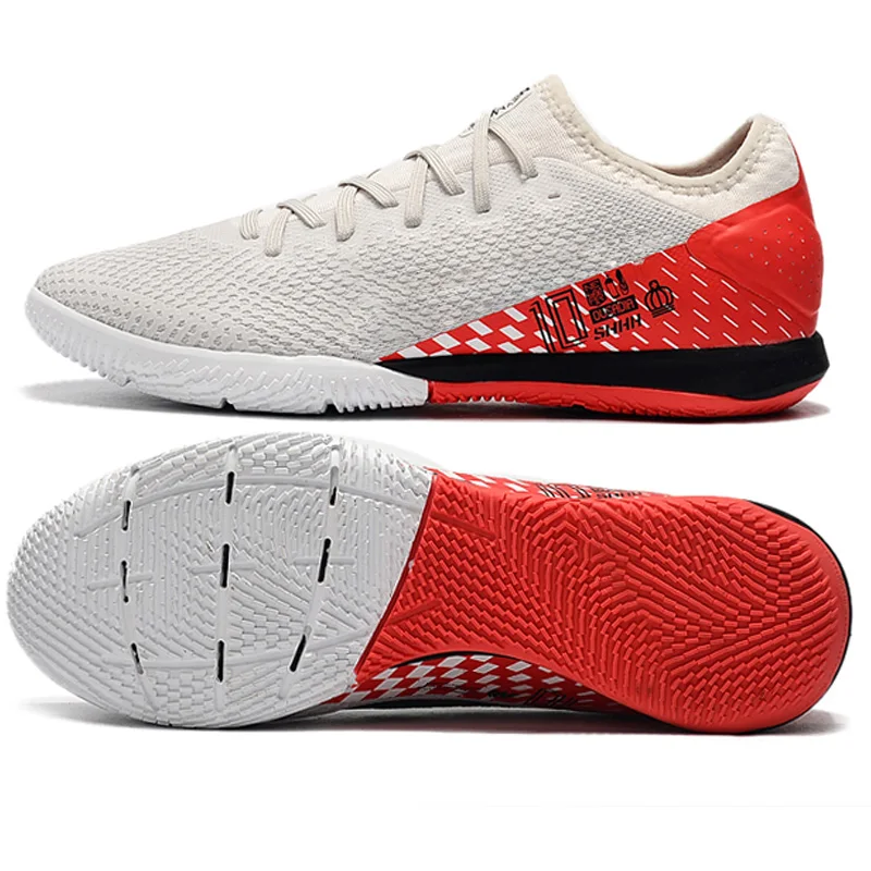 

Brand original shoes IC football boots soccer ball rubber Factory Wholesale men boot shoes football drop shipping, White