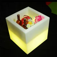 

ice bucket with led light cooler box mould rotomolding plastic led illuminated ice bucket champagne wine cooler