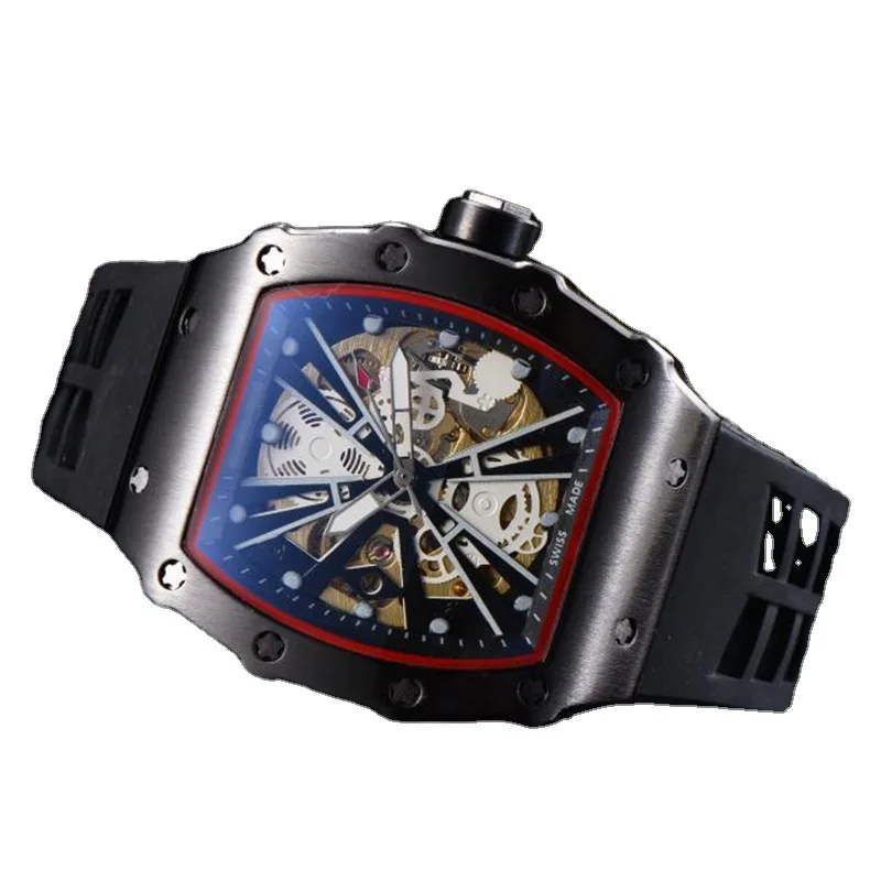 

New hot selling mechanical watch business men's watch wine barrel RM men's Watch