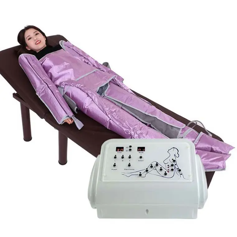 

Pressotherapy Lymphatic Drainage Massager Machine Lymphatic Slimming Body Suit For Salon Use, Blue,grey,orange,purple