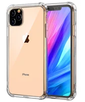 

Clear Reinforced Corners TPU Bumper Anti-Scratch Anti-Yellow Transparent Cover Fit Apple iPhone 11 Pro Max