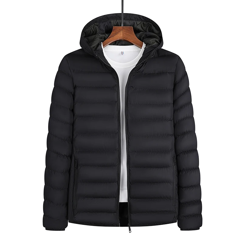 

2020 Winter Fashion Hot Sale Warm Light Windproof Cotton Padded Clothes Full Zipper Coat For Men, Picture