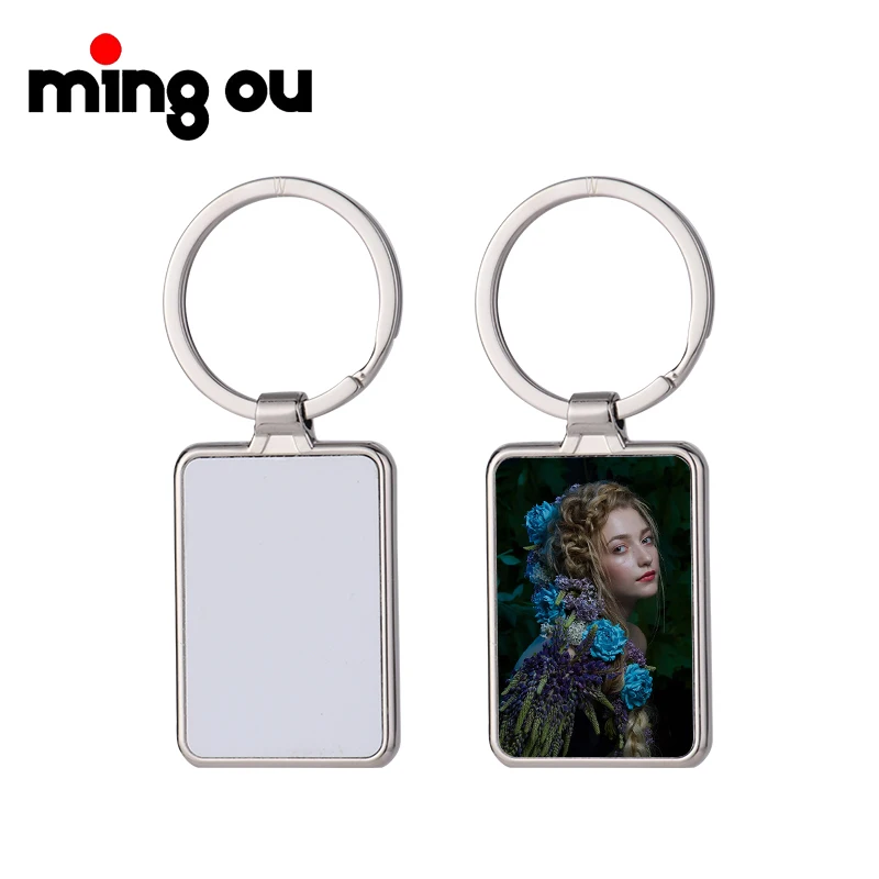 

Key chains with Key Rings Photo Keychain Single-sided sublimation metal keychain