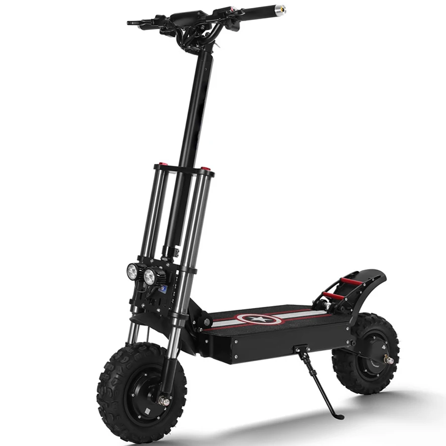 

High power 60v 35ah 11 inch 100km/h climbing 45 degree dual motor off road electric scooter 5600w 3200w Certification ce