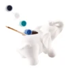 Handmade DIY custom unpainted color ceramic painting set for kids