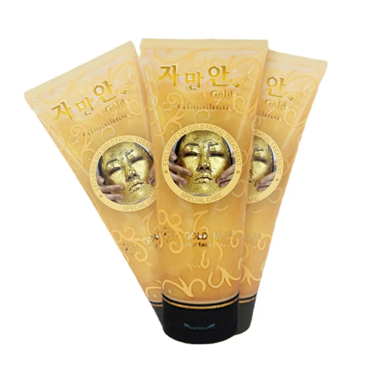 

face skin care mask water locked peel-off gold facial mask for dry face skin