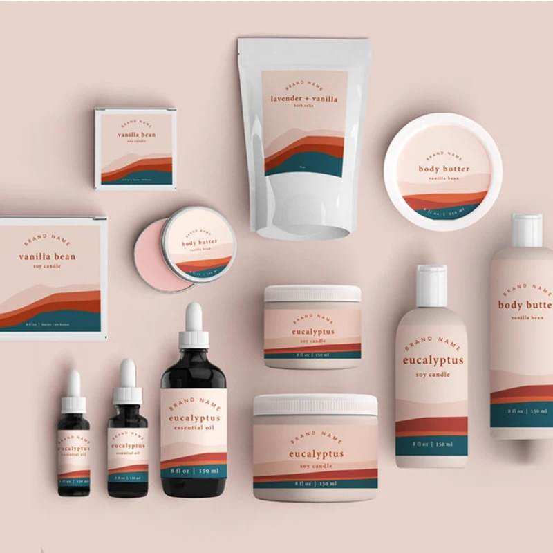 Custom Waterproof Perfume & Cosmetic Bottle Stickers - Vinyl Cosmetic Logo Labels for Packaging Adhesive & Branding Solutions