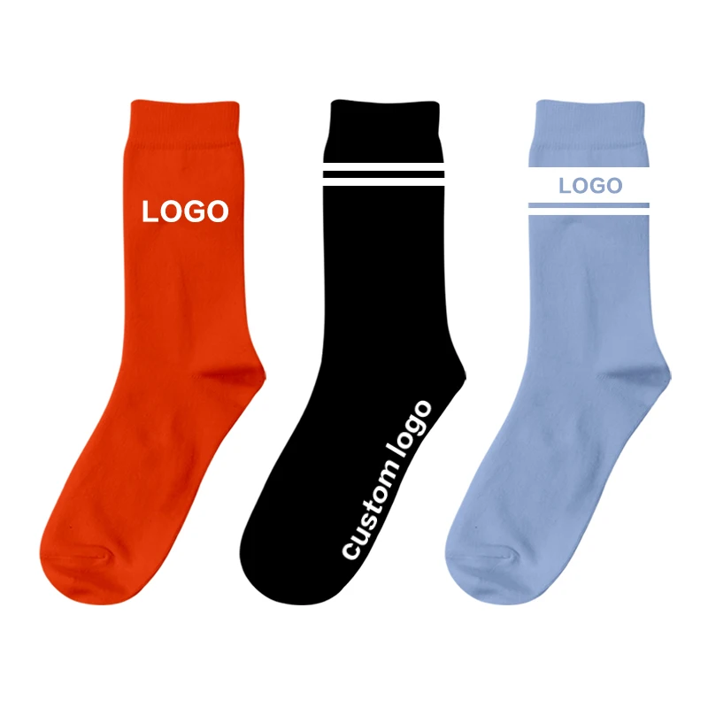 

Custom Logo Cotton No Minimum Order Design Own Fashion Embroidery Jacquard Mens Sports Crew Short Socks, Colors