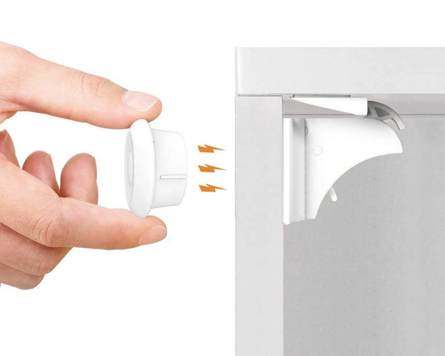 

High quantity baby hidden lock children Invisible magnet lock, White