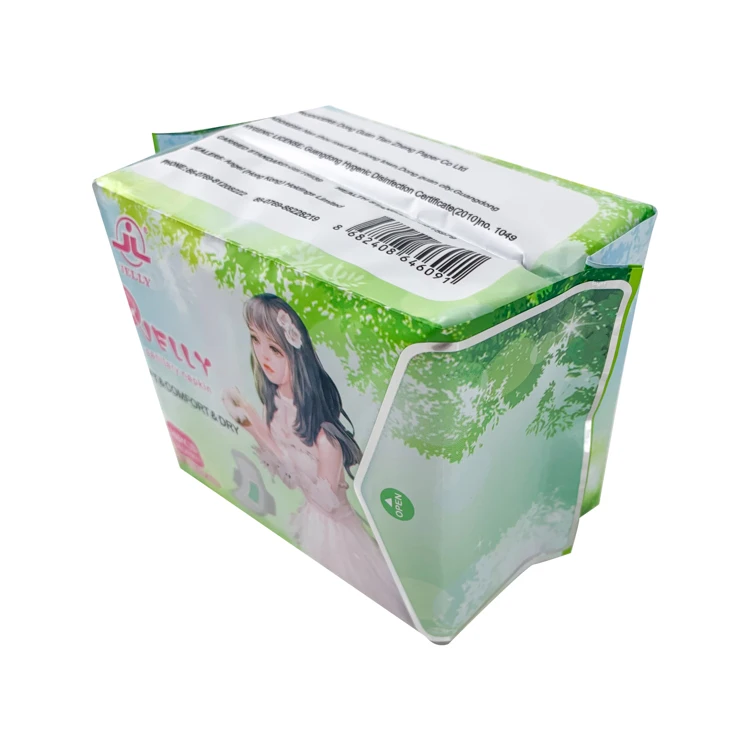 

2021 natural biodegradable and disposable green daily sanitary napkin