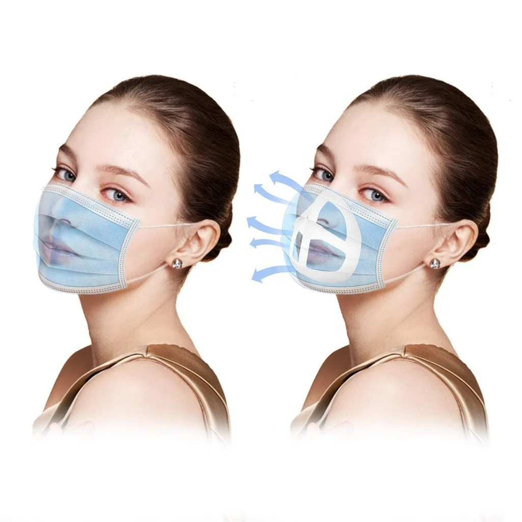 

Hot Sale 3D Masking Bracket Reusable Inner Support Frame Disposable Masking Stand Face Masked Holder For Comfort Breathing, White