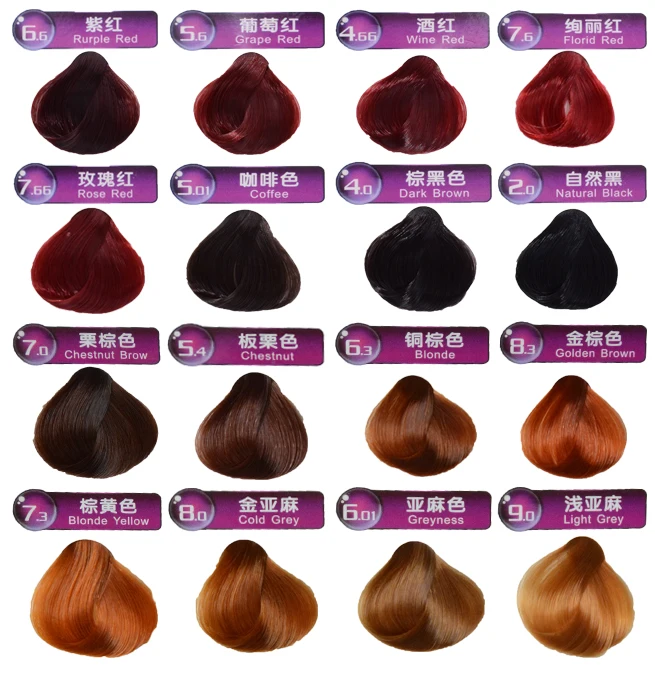 
Professional Home Use Good Price Italian Brands Permanent Hair Color Dye 