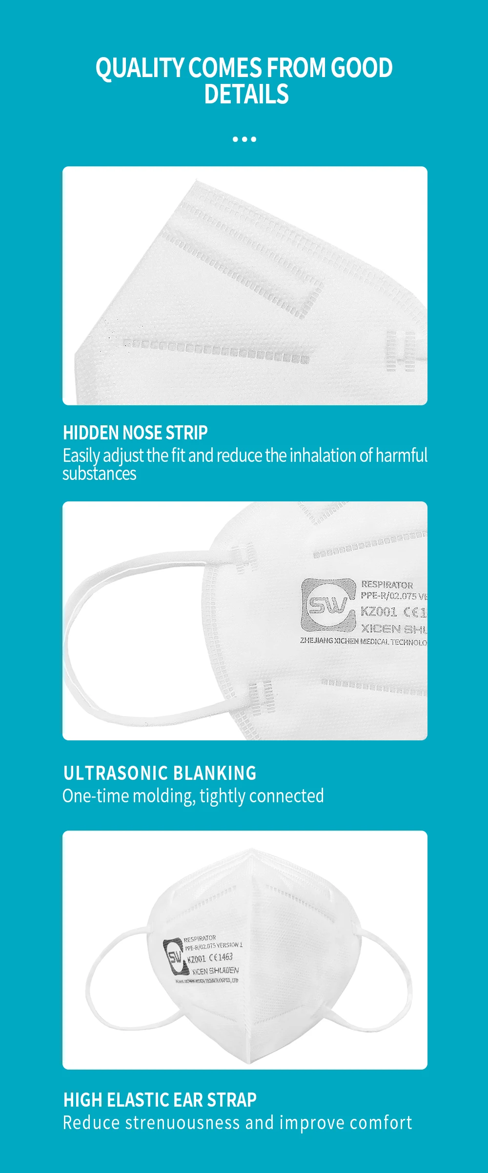 ffp2 mask Purism kn95 face mask 5 Ply mascherin ffp2 mask ffp2 ce - KingCare | KingCare.net