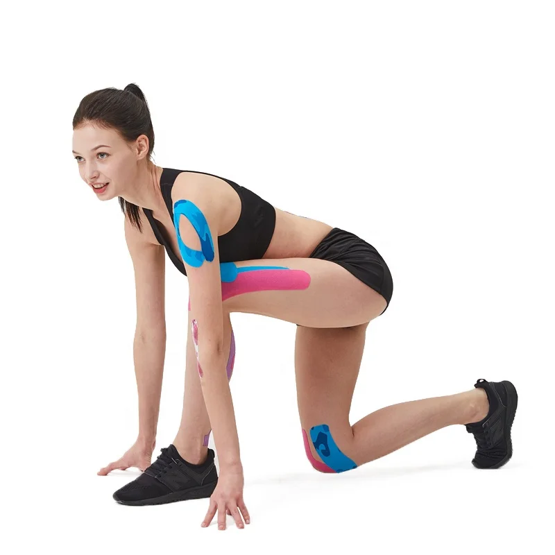 Cotton Breathable Elastic Water-proof Kinesiology Physio Tape for Recovery