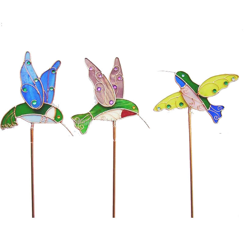 Leadlight 블루 꽃 스테인드 글라스 Suncatchers 매달려 크리스마스 Leaded 녹색 핑크 블루 스테인드 글라스