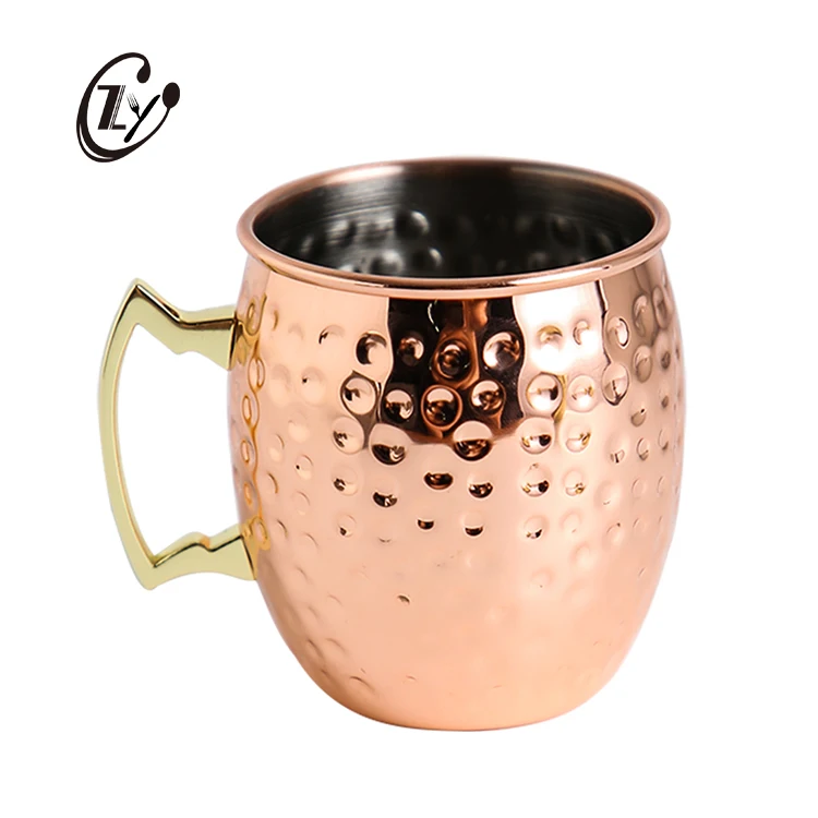 

Bar Drinking Mug Reusable Stainless Steel Moscow Mule Copper Beer Mug