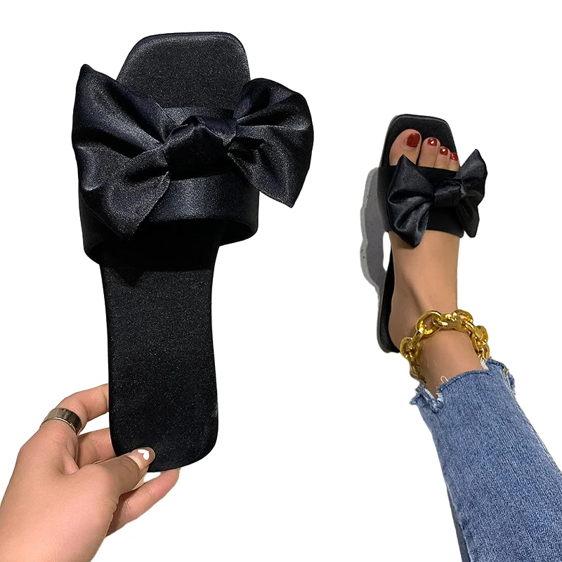 

Ready to ship new trend high quality fur slides colorful fox fur slippers