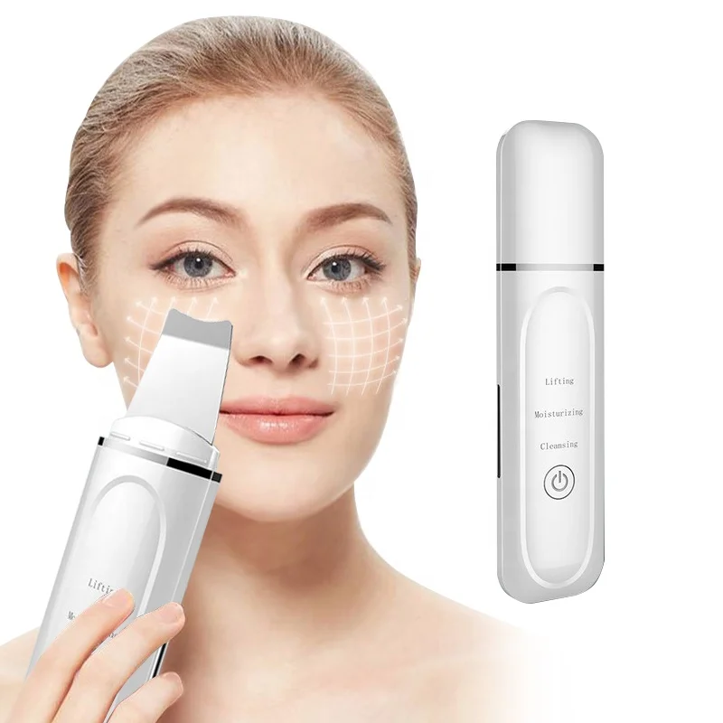 

Gubebeauty popular new design facial skin scrubber multifunctional facial ultrasonic skin scrubber to skin care with FCC&CE, Customized