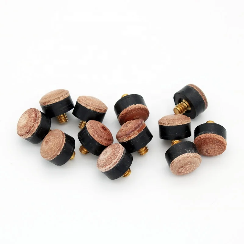 

Pool Billiard Cue Stick Ferrules Screw-On Tips for Snooker New hot, Grey