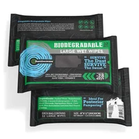 

100% biodegradable large wet wipes for body cleansing