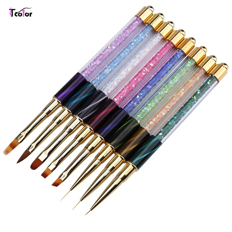 

Light Treatment Pen Color Drill Pipe Nail 8 Cat's Eye Pen Holder Manicure Set, Blue,black,white or accept customized