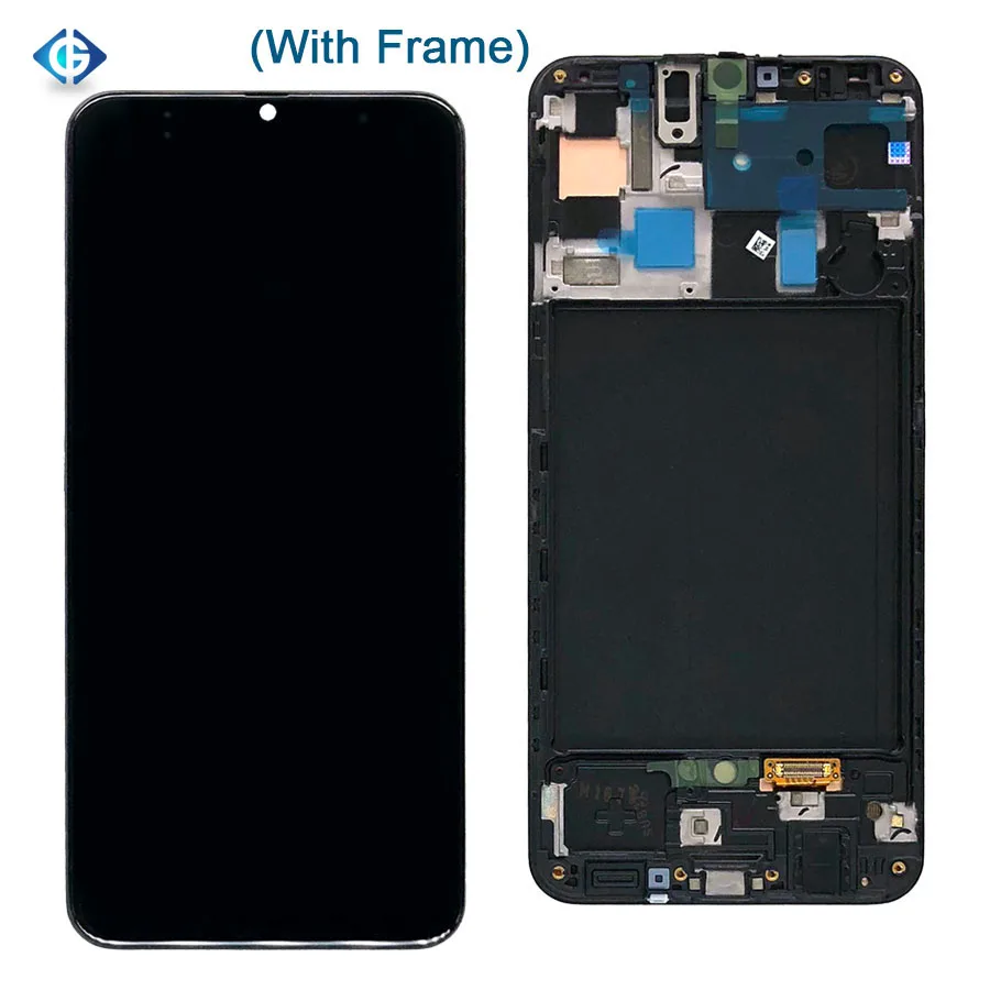 

Original for Samsung A50 Lcd with Frame for Samsung A50 Display for Galaxy A50 Lcd Screen with Touch and Frame Full Set, Black lcd a50 for samsung