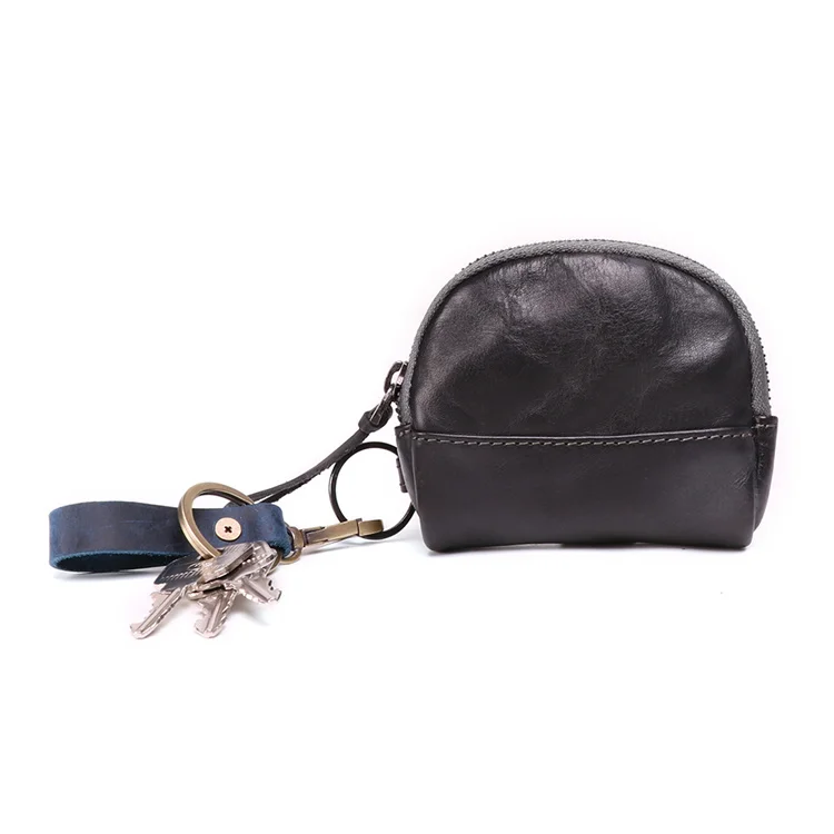 

Hot Sell Custom Logo Womens Genuine Leather Closed Coin Purse Small