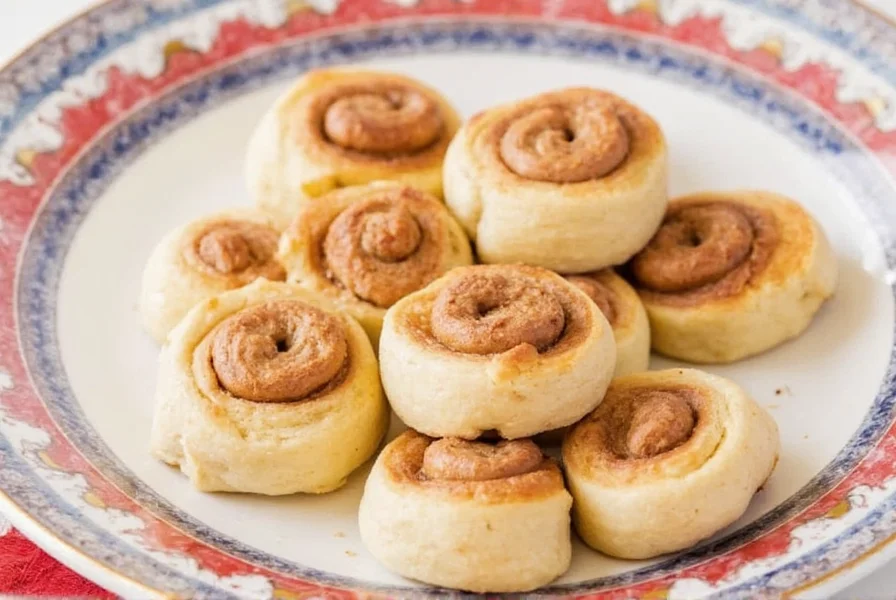 Assortment of creatively shaped cinnamon rolls made from canned dough, including pull-apart bread and stuffed variations