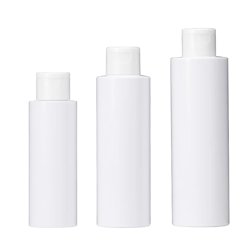 

Wholesale cosmetic packaging white 150ml 200ml plastic toner bottle for 100ml pet bottles