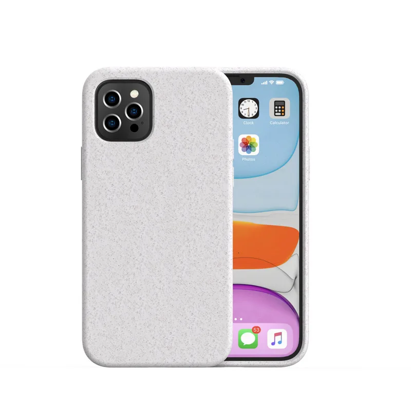 

Degradable mobile phone case Degradable material all-inclusive protection mobile phone case for iPhone X XS XR 11 12 Mini Pro