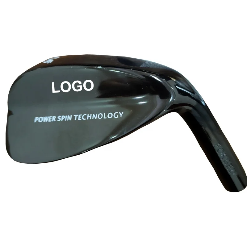 

Custom Logo Power Spin Technology Black Golf Wedge Iron Heads