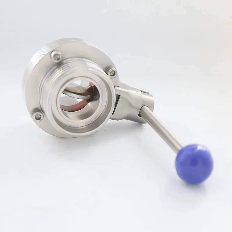 
ISO DIN IDF SS304 316 Tri clamp Butterfly Valve 