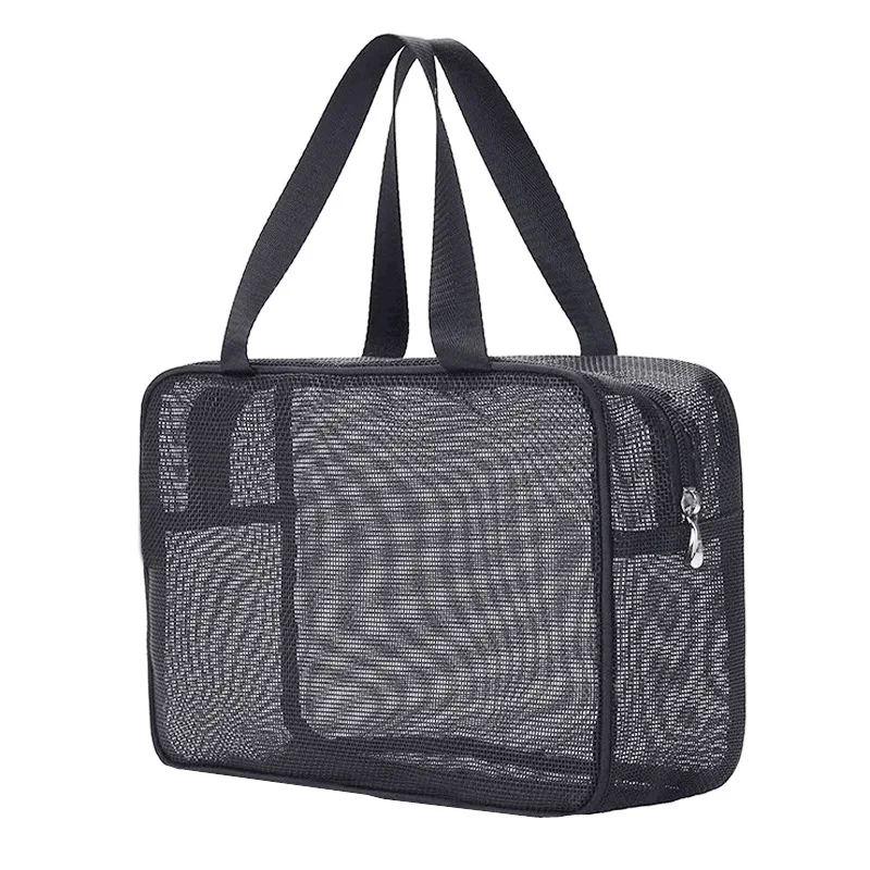 

Lightweight Unisex Mesh Toiletry Tote Handbag Makeup Organizer Cosmetic Mesh Bag