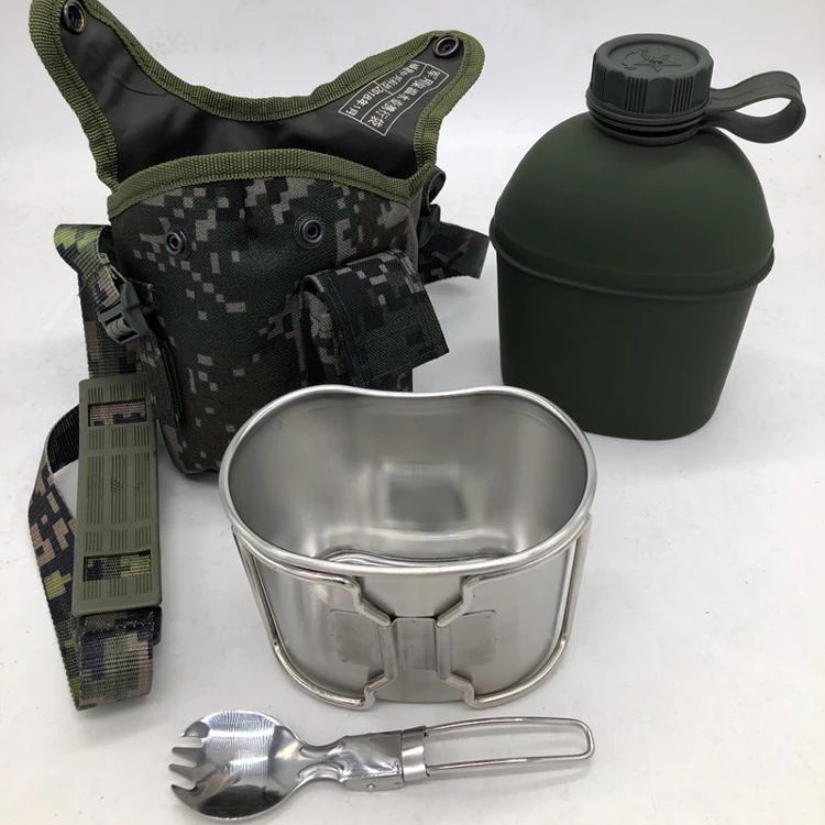 

Camouflage Canteen Made Of Aluminium Military Removable Canteen, Picture