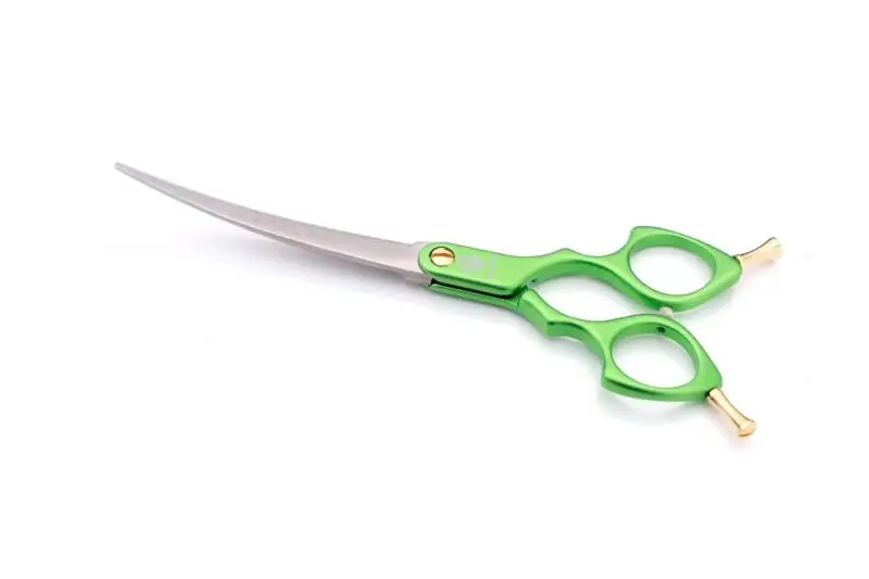 狗美容工具锋利的修饰剪刀弯曲专业高品质宠物剪毛剪 - buy hand