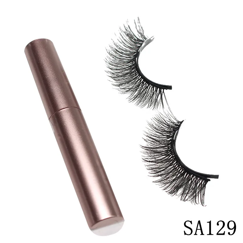 

High quality magnetic eye lashes false eyelashes kit with magnetic eyelash kit private label natural look