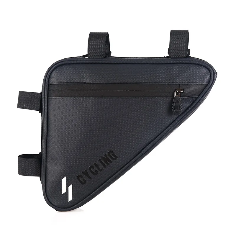 

Read to ship Waterproof bar Large capacity bike pump tools Tear-resistant nylon bag Scratch resistant Bicycle triangle bag, Blue ink
