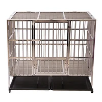 

New pattern fold-able thickened metal dog pet cages, carriers & houses