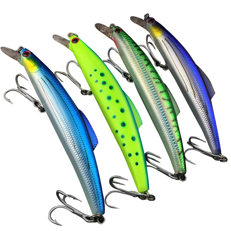 

WEIHE 200mm 96g freshwater seawater minnow fishing lure hard lure, 4 colors