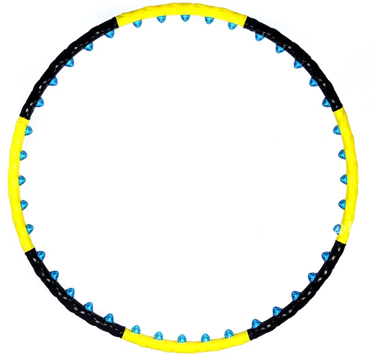 

Magnet massage Colorful Detachable Body Slimming Hoola Sport Gym Hoop Magnetic Massage Hoola Fitness Yoga Hoop