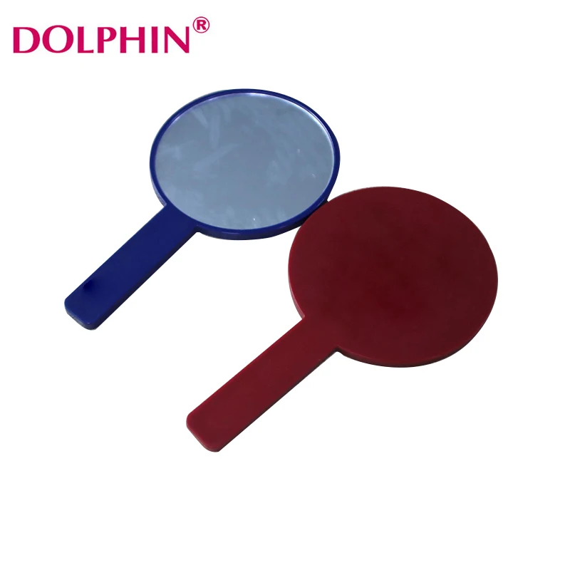 

Best modern ladies plastic small hand mirror, Customized color