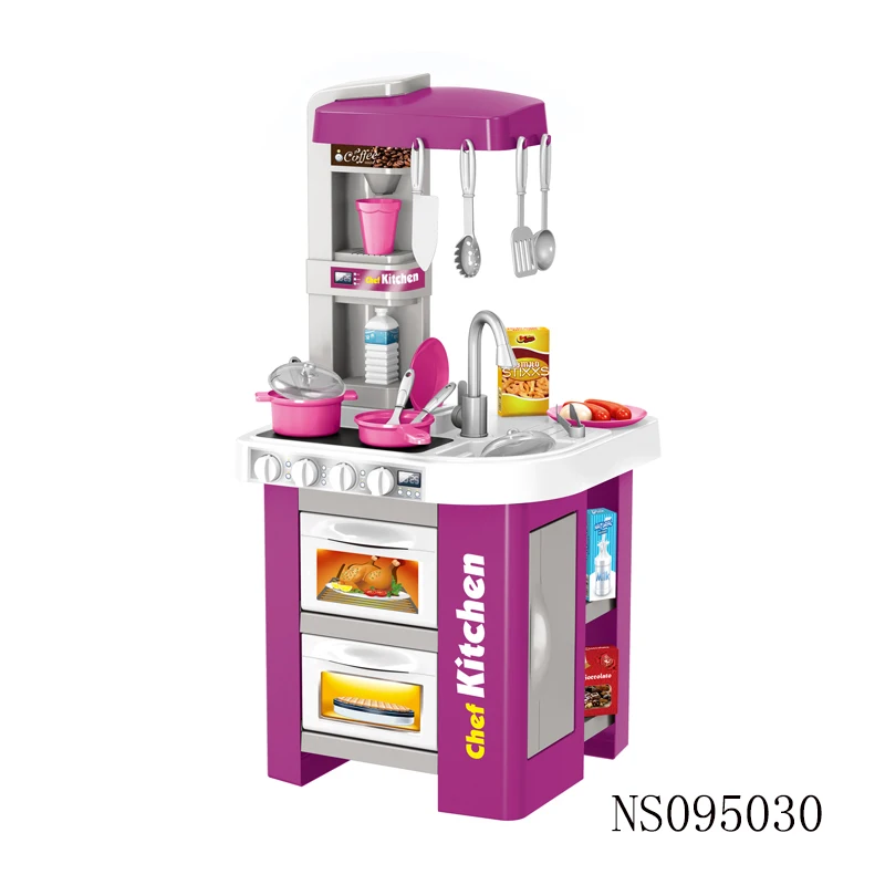 Preschoolers Girls Pretend Play Cooking Game Simulated Plastic Table