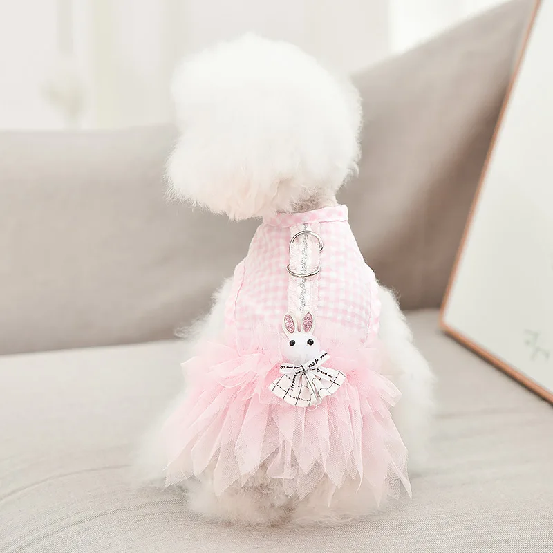 

Wholesale Luxury Pink Fashions Cute Pet Accessories Designers Summer Spring Xxs Tutu Dress Dog Clothes