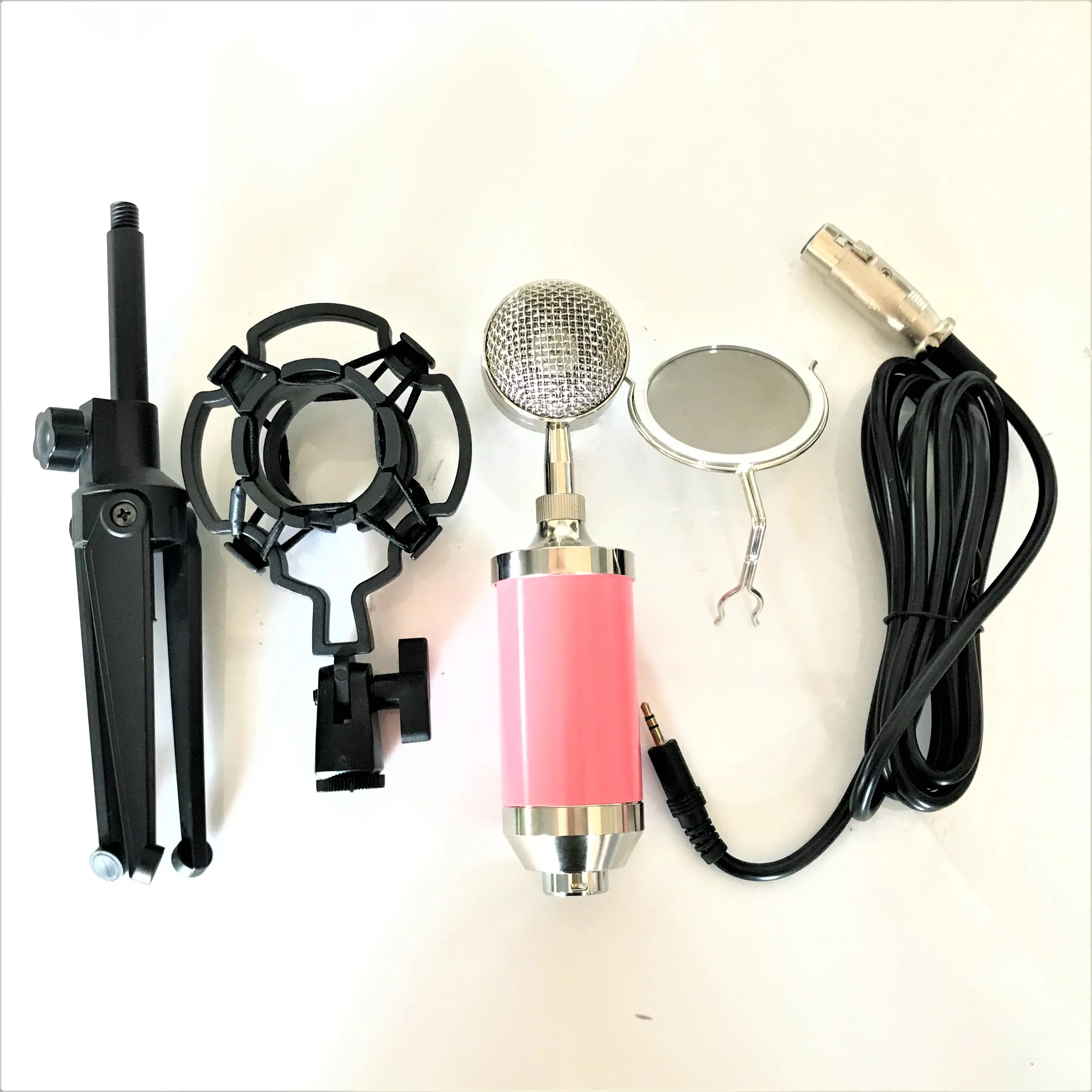

BM900 baby bottle condenser microphone mobile phone live, Full Karaoke, recording, computer microphone, Pink