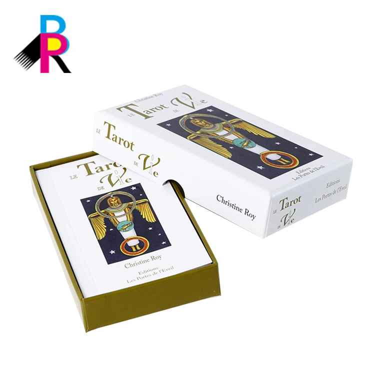 

Custom OEM design flash card game printing gold edge wholesale tarot cards, Cmyk color